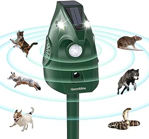 Animal Deterrent Devices, Raccoon Deterrent Solar Powered Mole Repellent Cat Repellent Outdoor Squirrel Repellent Bird Repellent Devices Outdoor Deer Deterrent Cat Deterrent Devices Waterproof