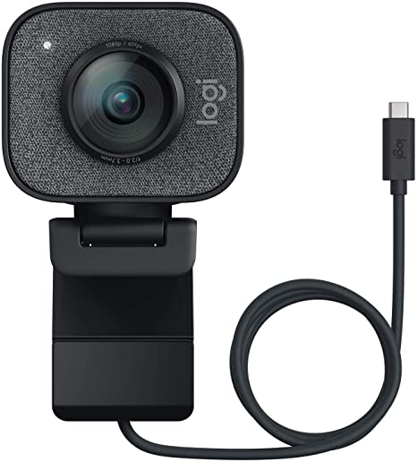 Logitech StreamCam, Live Streaming Webcam, Full 1080p HD 60fps Vertical Video, Smart auto focus and exposure, Dual camera-mount versatility, with USB-C, for YouTube, Gaming Twitch, PC/Mac - Black