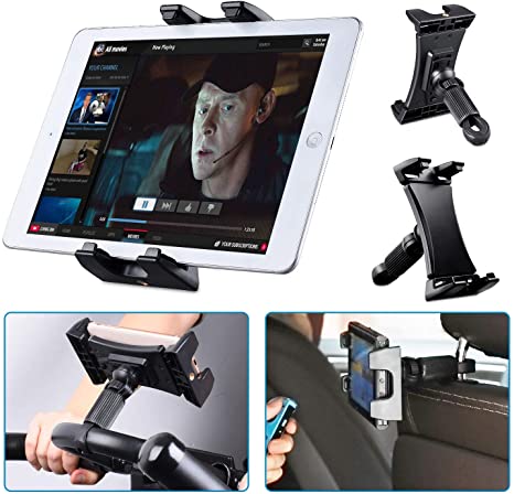 Tendak Exercise Bike Tablet Holder Portable Car Treadmill Indoor Gym Handlebar Adjustable 360° Swivel Mount for iPad Pro, iPad Mini, iPad Air, 4.7-12.9 Inch Tablets Smartphones