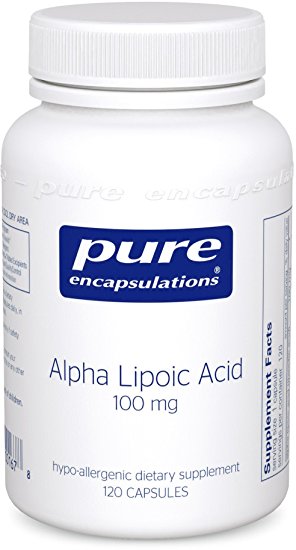 Pure Encapsulations - Alpha Lipoic Acid 100 mg - Hypoallergenic Water- and Lipid-Soluble Antioxidant Supplement - 120 Capsules