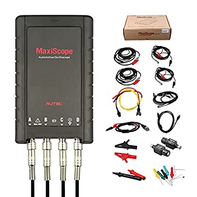 Autel MaxiScope MP408 4-Channel Automotive oscilloscope Works with PC or MS Tablet MS908S MS908S PRO MS908CV MK908 MK908P MS906BT MK906BT MS906TS MS Elite Reads and displays Electrical Signals (MP408)