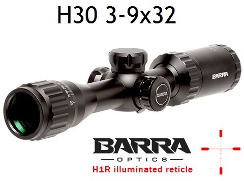 Barra BDC Reticle Capped Turrets for Hunting and Tactical Shooting