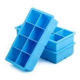 3-Pack California Home Goods Premium Large Ice Cube Tray Silicone 9679 2 Inch Big Ice Cubes For Keeping Your Whiskey  Drinks Chilled and Classy 9679 Lifetime Guarantee