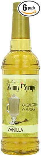 Jordan's Skinny Syrups - Sugar-Free Vanilla | 0 Calories | 25.4 oz. (Pack of 6) (Packaging May Vary)