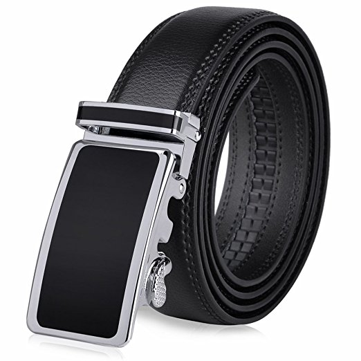 VBIGER Men's Belts Automatic Buckle Waist Belt 1.5"