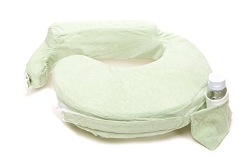 My Brest Friend Nursing Pillow Deluxe Slipcover, Sweet Pea, Light Green