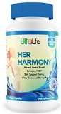 Her Harmony Is Your 1 Best Womens Menopause Supplement-- Estrogen-Free Hormonal Support Complex for PMS Menstruation Early Menopause Perimenopause and Menopausal Women During Lifes Hormonal Changes--with Black Cohosh and Soy Isoflavones Get Needed Relief From Mood Swings Tiredness Irritability Hot Flashes and Night Sweats Regain Your Sex Drive Restore Your Sleep and Give Your Body A Much Needed Menopause Reset Helps to Support and Balance Hormones So You Feel Like Yourself Again Total Satisfaction or Your Money Back Guarantee Buy TWO Get FREE Shipping