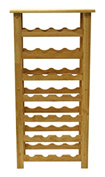 Winsome Wood 28-Bottle Wine Rack, Natural