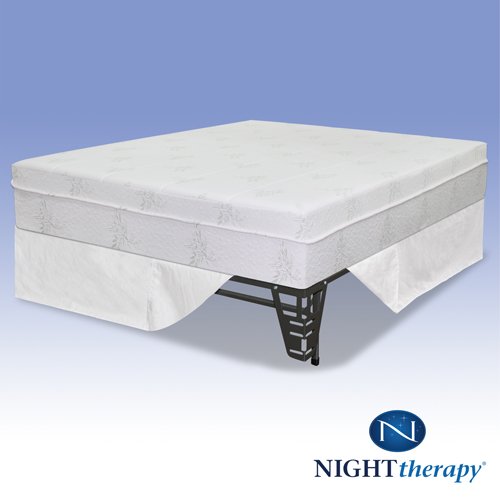 Night Therapy 10" Pressure Relief Memory Foam Mattress & Bed Frame Set - Full