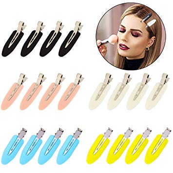 20 pieces No Bend Hair Clips, No Crease Hair Clips, Pin Curl Clips, Makeup Hair Clips for Hairstyle Bangs Waves Styling Makeup Application