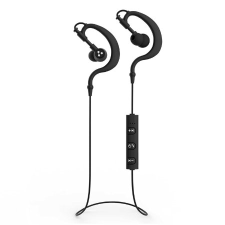 Sports EarphonesSyllable D700 Portable Lightweight Wireless Stereo Headsets with Built-In Microphone Sportsrunning and Gymexercise Bluetooth 40 Earbuds Headsets for Smart Phones Devices Black