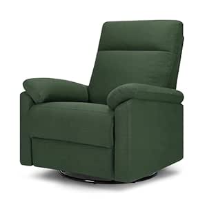 DaVinci Suzy Swivel Recliner in Pine Green, GREENGUARD Gold & CertiPUR-US® Certified