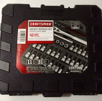 CRAFTSMAN 9-34845 42 piece 1/4 and 3/8-inch Drive Bit and Torx Bit Socket Wrench Set