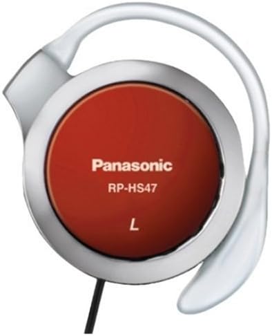 Panasonic - RP HS47E-R - Clip-On Headphones - Red