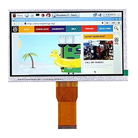 Tontec 7 Inches Raspberry Pi LCD Touch Screen Display TFT Monitor AT070TN90 with Touchscreen Kit HDMI VGA Input Driver Board