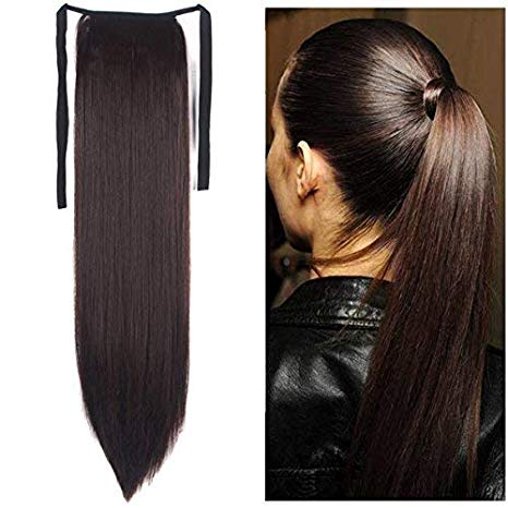 Drawstring Ponytail Extensions Tie Up Ponytail Clip in Hair Extensions Hairpiece Binding Pony Tail Extension for Girl Lady Woman