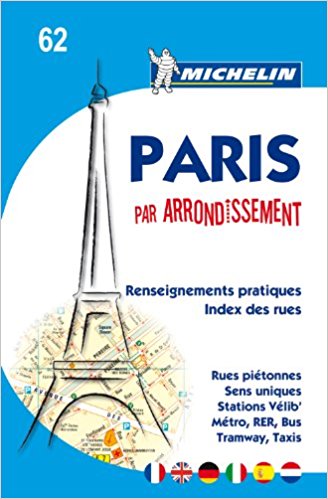 Michelin Map Paris by Arrondissements (saddle-stitched) No. 62 (Maps/City (Michelin))