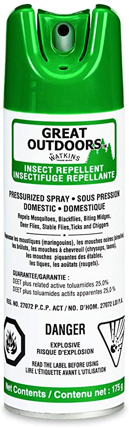 Insect Repellent Spray - 175 G Aerosol 25% Deet - Adults 175 Gram