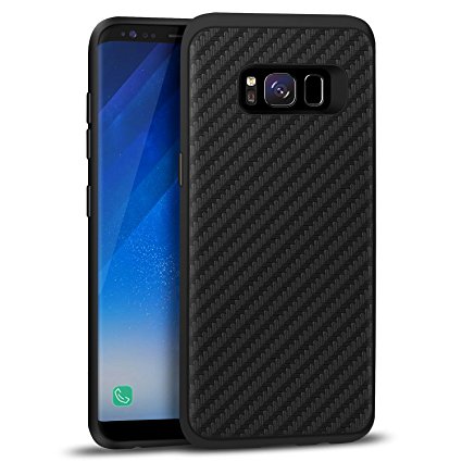 Galaxy S8 Plus Case, Willnorn Premium Leather Cellphone Case Cover with Protective TPU Bumper and Build-in Magnetic Car Mount Plate for Samsung Galaxy S8 Plus (Black)