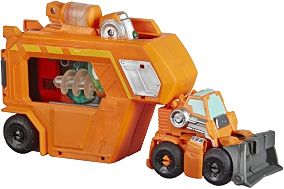 Transformers Playskool Heroes Rescue Bots Academy Command Center Wedge -- Converting Action Figure Toy with Trailer and Light-Up Accessory