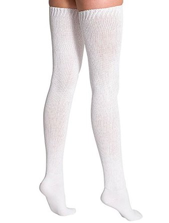 American Apparel Women Cotton Solid Thigh-High Socks