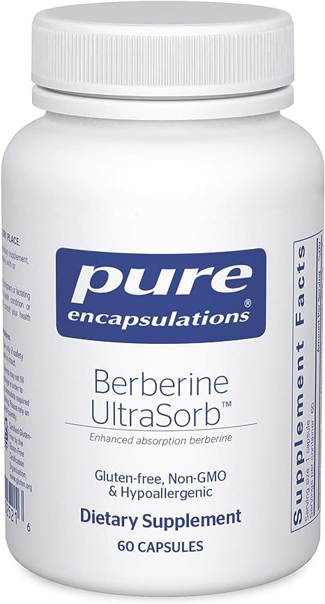 Pure Encapsulations Berberine UltraSorb | Enhanced Absorption Berberine | 60 Capsules