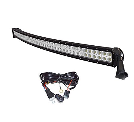 EasyNew 42-Inch 240W Curved Led Light Bar for 4WD SUV UTE Offroad Truck ATV UTV with Wiring Harness