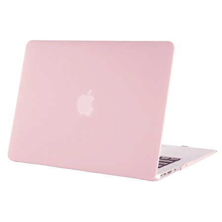 Mosiso Plastic Hard Case Cover for MacBook Air 13 Inch (Models: A1369 and A1466),Rose quartz(Baby Pink)