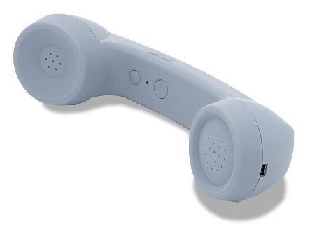 POLAROID Bluetooth Wireless Retro Handset for Smartphones - Retail Packaging - Silver