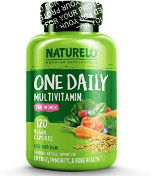 NATURELO One Daily Multivitamin for Women - with Natural Vitamins with Fruit Extracts - Best for Maintaining Essential Nutrients - 120 Vegan Capsules | 4 Month Supply US