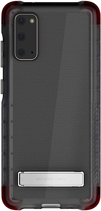 Ghostek Covert Galaxy S20 Case Clear with Kickstand Super Slim Thin Shockproof Design Scratch Resistant Back and Anti Slip Hand Grip Protective Case for 2020 Samsung Galaxy S20 5G (6.2 Inch) - (Smoke)
