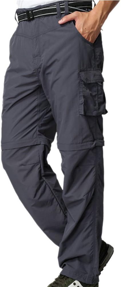 Jessie Kidden Mens Hiking Pants Convertible Quick Dry Zip Off Safari Pants