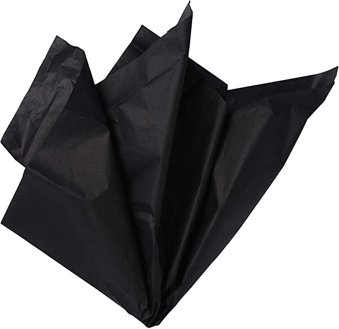 26" x 20" Black Tissue Paper Sheets, 10ct