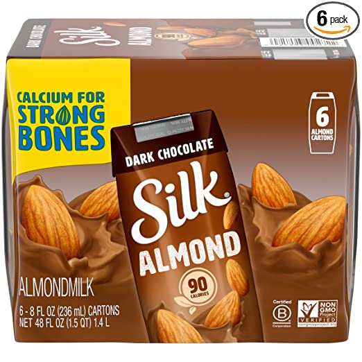 Silk Almond Milk Dark Chocolate Shelf-Stable Singles, 8 oz