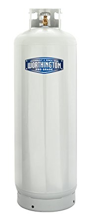 Worthington 303953 100-Pound Steel Propane Cylinder With 10% Valve And Collar