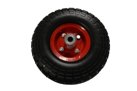 10" Flat Free Hand Truck Tire and Wheel with 5/8" Center Shaft Hole
