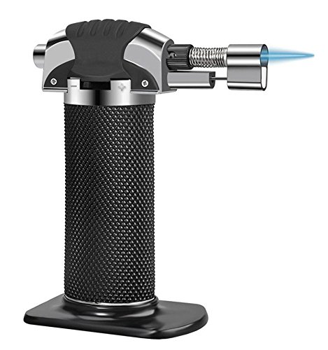 Tarim GF-851 Micro Butane Torch Lighter, Black - Kitchen Craft Cook's Blow torch Professional Grade Culinary Blow torch for Cooking & Baking For Camping Welding Flamethrower BBQ Outdoor