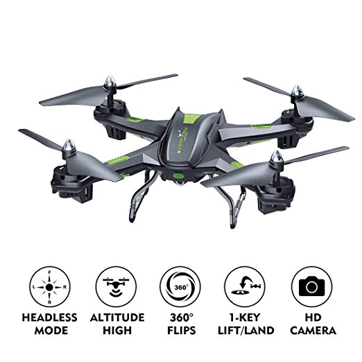 LBLA FPV Drone with Wifi Camera Live Video Headless Mode 2.4GHz 4 CH 6 Axis Gyro RTF RC Quadcopter, Compatible with 3D VR Headset