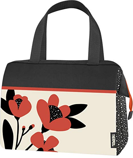 Thermos Raya 9 Can Duffle, Orange Poppy Flowers