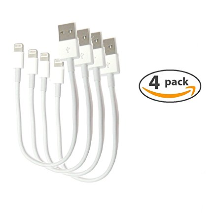 USB Cable for Apple Devices, Merit Micro USB Cable[4-Pack], High Speed Chargiing Cable for All Apple Lightning Device, Lightning cable in 0.2 Meter, Availabe for Data Transfer.