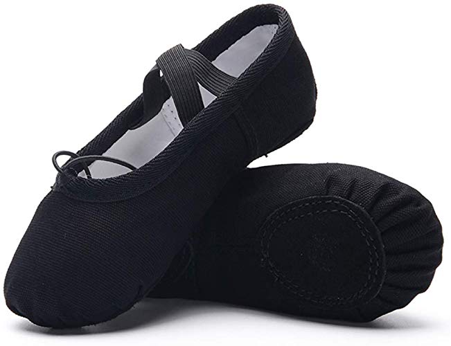 Ruqiji Ballet Shoes for Girls/Toddlers/Kids/Women, Canvas Ballet Shoes/Ballet Slippers/Dance Shoes, Better Fit