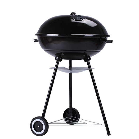 Outon Portable Grill Charcoal Grill Outdoor/Home BBQ 22 inch Black