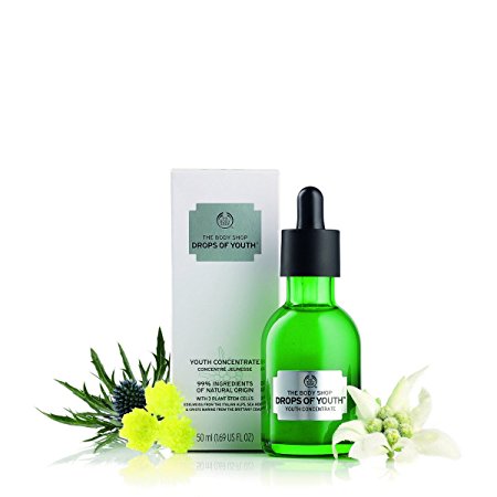 The Body Shop Drops of Youth Youth Concentrate, 100% Vegan Daily Face Serum, 1.69 Fl. Oz.