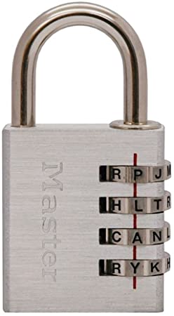 Master Lock 643DWD 2 Pack 1-9/16in. Wide Set Your Own WORD Combination Padlock