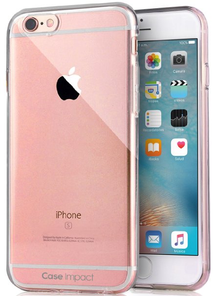 Case Impact Scratch Proof Bumper Cover for iPhone 6S  6 - Crystal Clear
