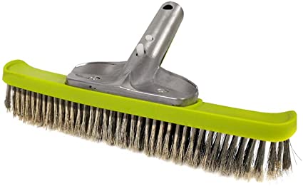 POOLWHALE 10'' Heavy Duty Wire Brush with Stainless Steel Bristles,Suitable for Concrete and Gunite Pools and Walkways