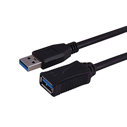 USB Extension Cable Elinker  1.5M/5FT USB3.0 Type A Male to Female Data Cable with High-speed Transfer Rates up to 5Gbps and Fast Charging Cord - Black