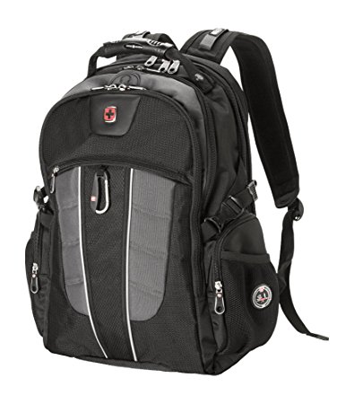 SwissGear Backpack Laptop Travel Backpack ScanSmart (Black/Grey, Model SA1753)