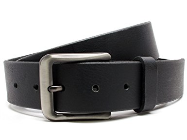 Nickel Free Smoky Mountain II Leather Black Belt-Made in USA