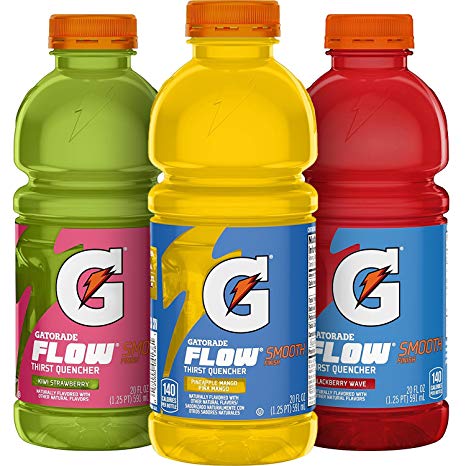 Gatorade Flow 3 Flavor Variety Pack, 20 oz Bottles (Pack of 12)